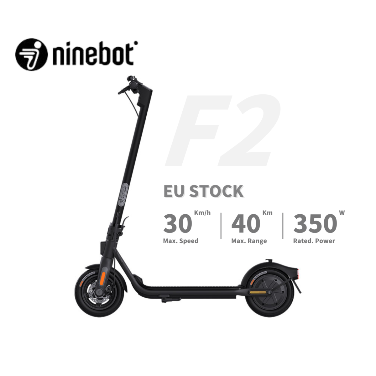 Ninebot by Segway E-Scooter F2 30 km/h Blinker Version