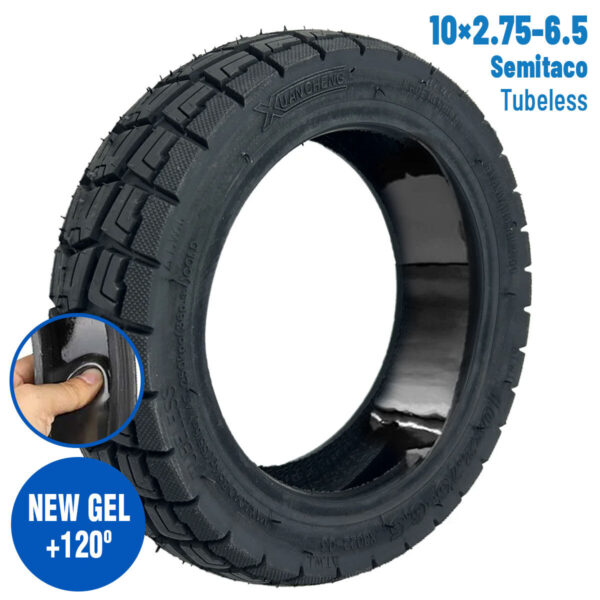 10×2.75-6.5 Semi-Tubeless-Reifen (mit Pannenschutzgel)