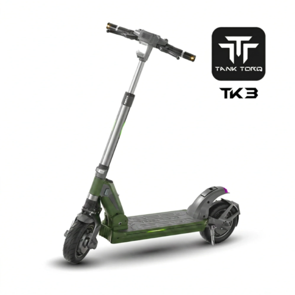 E-TWOW TK-3 Elektroroller – Reichweite 50 km, Wasserdichtigkeit nach IPX5- ARMEEGRÜN