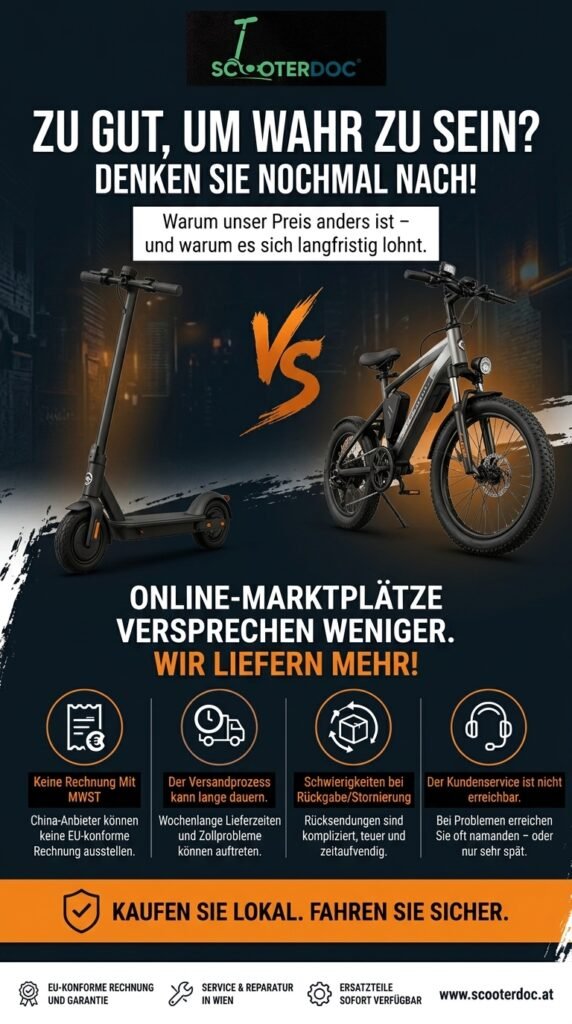 E-Scooter und E-Bikes günstig kaufen Die wahren Kosten von Online-Marktplätzen